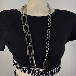 Vintage Large Link Chain Belt Y2K Aesthetic